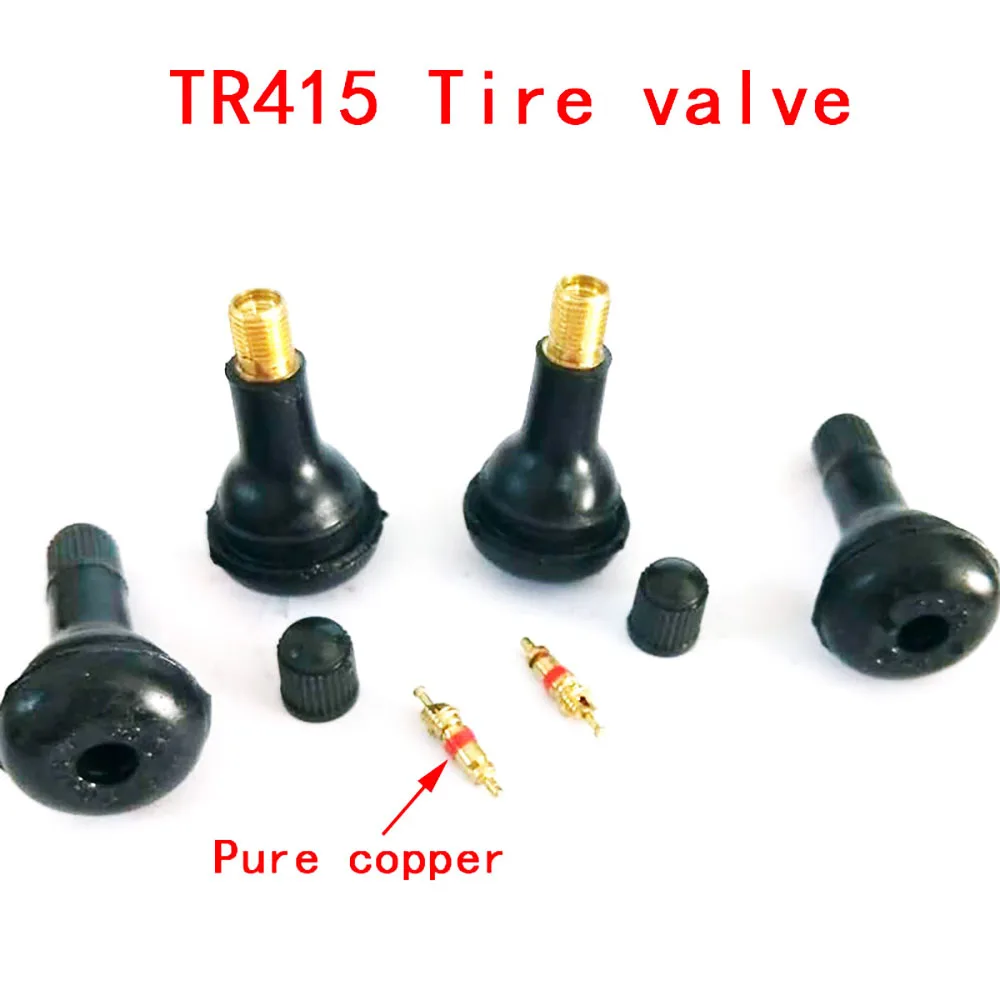 4 PCs Tubeless tire valve tr415 straight nipple for tubeless disc wheel nipple tr415