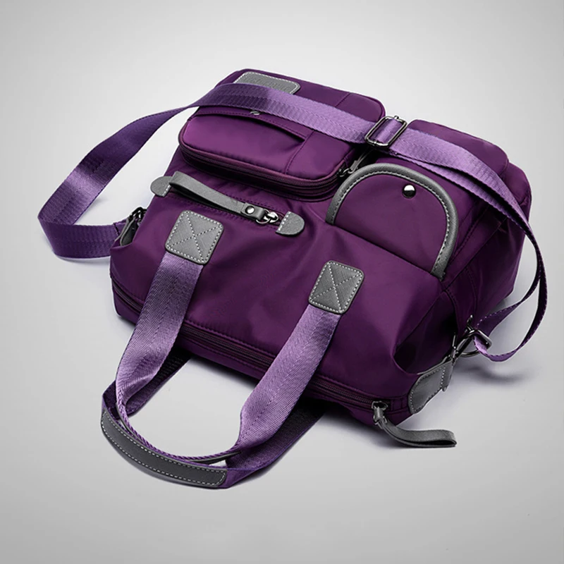 Nylon Handtasche Frauen Große Kapazität Schulter Tasche Wasserdichte Messenger Taschen Casual Dame Umhängetasche Multifunktions Shopping Totes – Detail 21