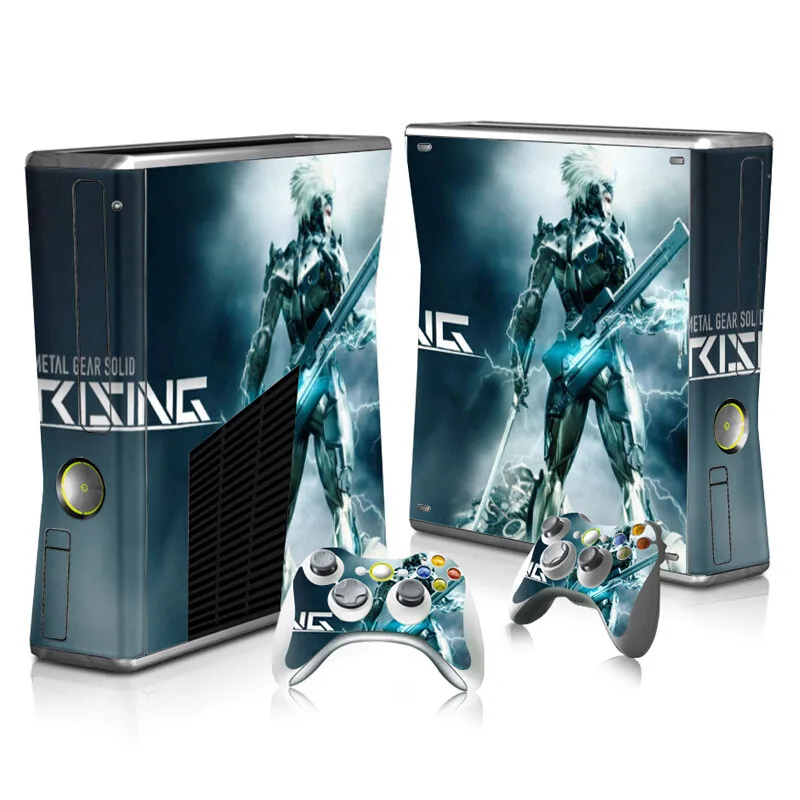 المعادن والعتاد الصلبة الجلد ملصق مائي غطاء ل Xbox 360 سليم وحدة التحكم حامي جلد فينيل ملصق تحكم
