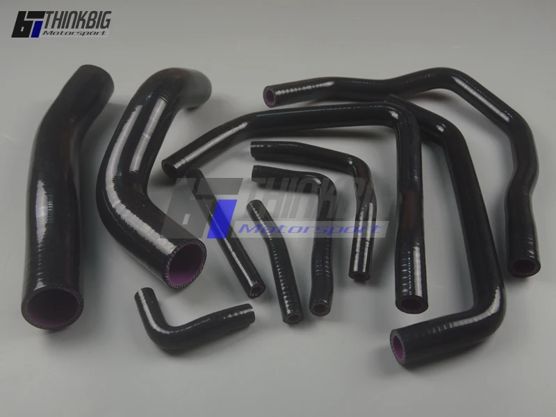 Silicone Radiator Hose Kit For 1990-1997 Toyota Land Cruiser HDJ80 4.2L 1HD-T/1HD-FT Turbo diesel