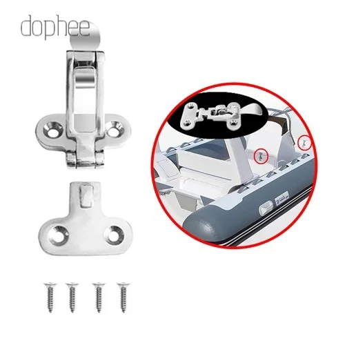 

dophee 1pc stainless steel 316 Boat Deck Locker Hatch Anti-Rattle Latch Fastener Clamp marine hardware boat yacht accessories