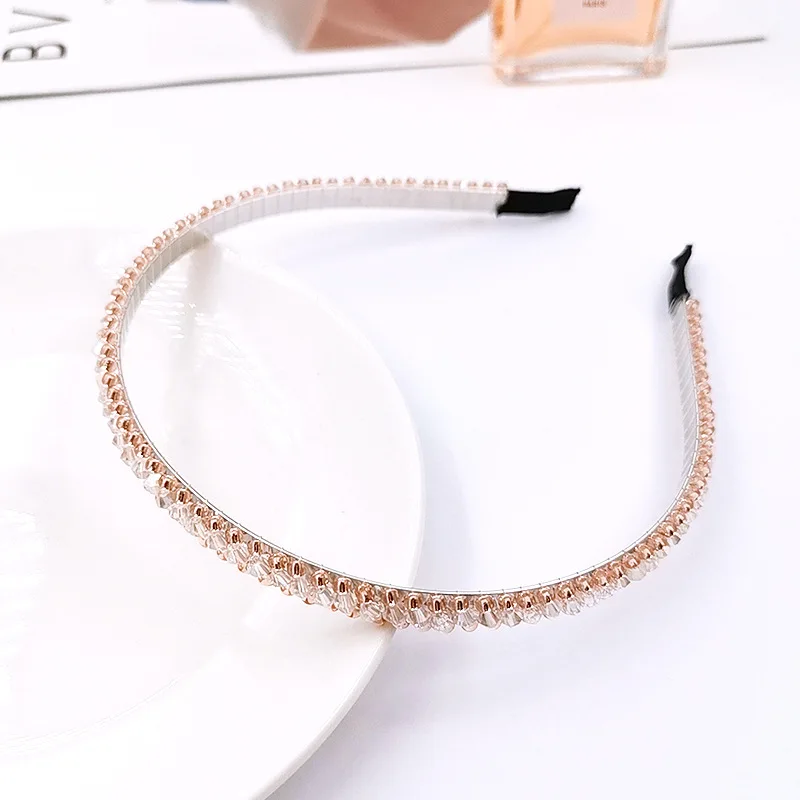 New classic fashion Three rows color Headband Crystal Hairband Festival Hair Rhinestone for Women girls Accessories Headwear