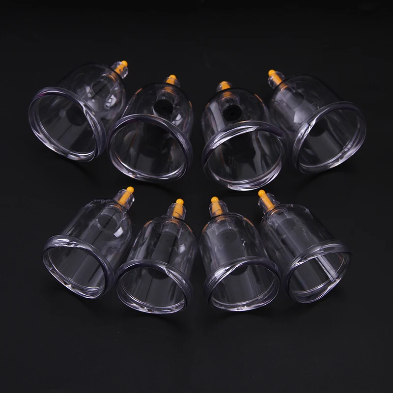 Vacuum Cupping body Massager ventosa Suction Cups jar Set plastic vacuum suction therapy cupping set cans for massage