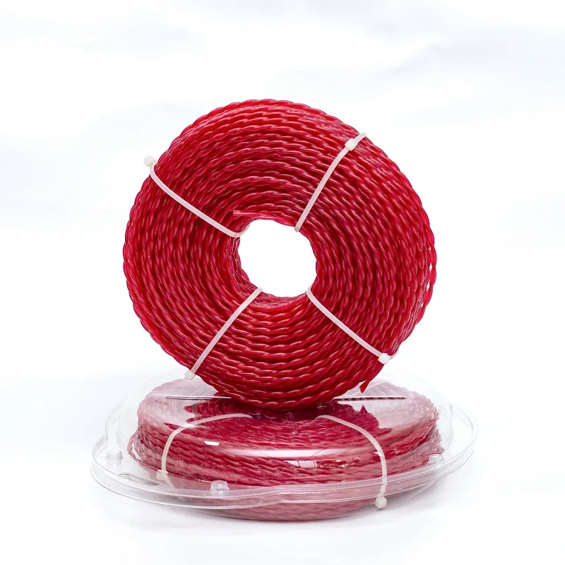 Línea de corte en espiral de 3,0 MM, cable de nailon giratorio para desbrozadora, repuestos para cortacésped, nuevo modelo