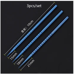 New 3pcs Ophthalmic surgical Titanium Castroviejo Lacrimal Dilator L/M/S ophthalmic instrument