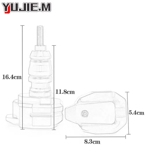 Imagen 2 del producto Para CF MOTO 675NK 675 NK 675SR-R 675SR 675SR R 24-25 accesorios de motocicleta CNC marco de aluminio deslizante Protector de almohadillas antichoque