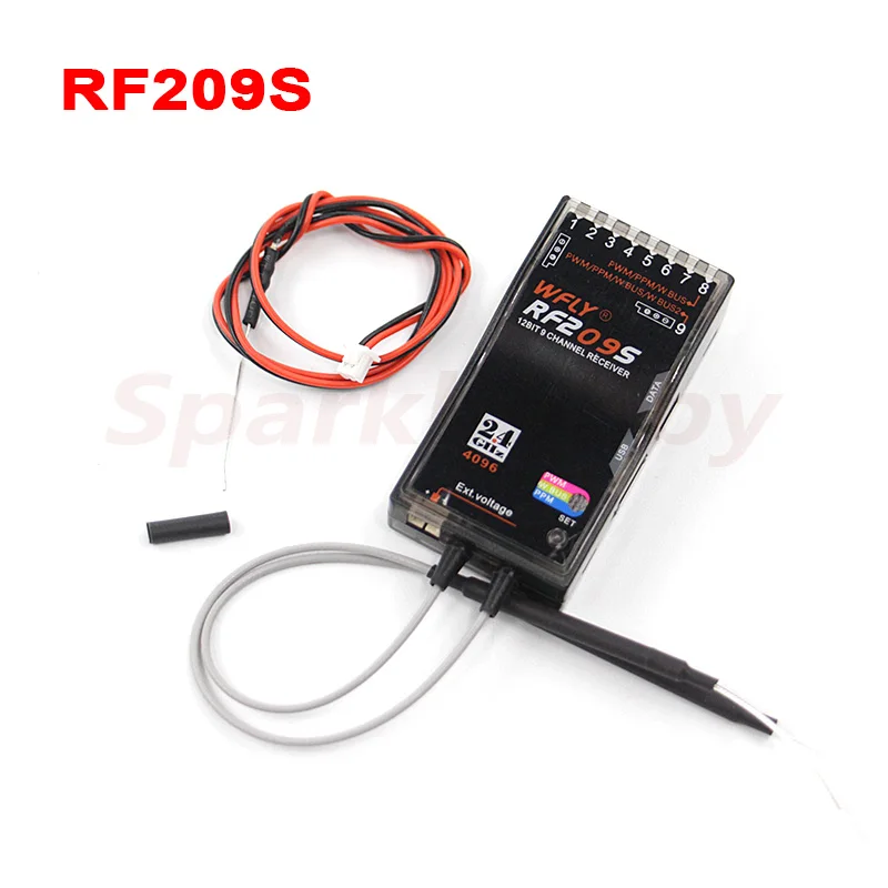 WFLY Original RF201S RF204W RF206S RF207S RF209S 2.4GHz Receiver Receptor ET07 ET12 4/6/7/9CH S.BUS PPM PWM RC Radio Transmitter