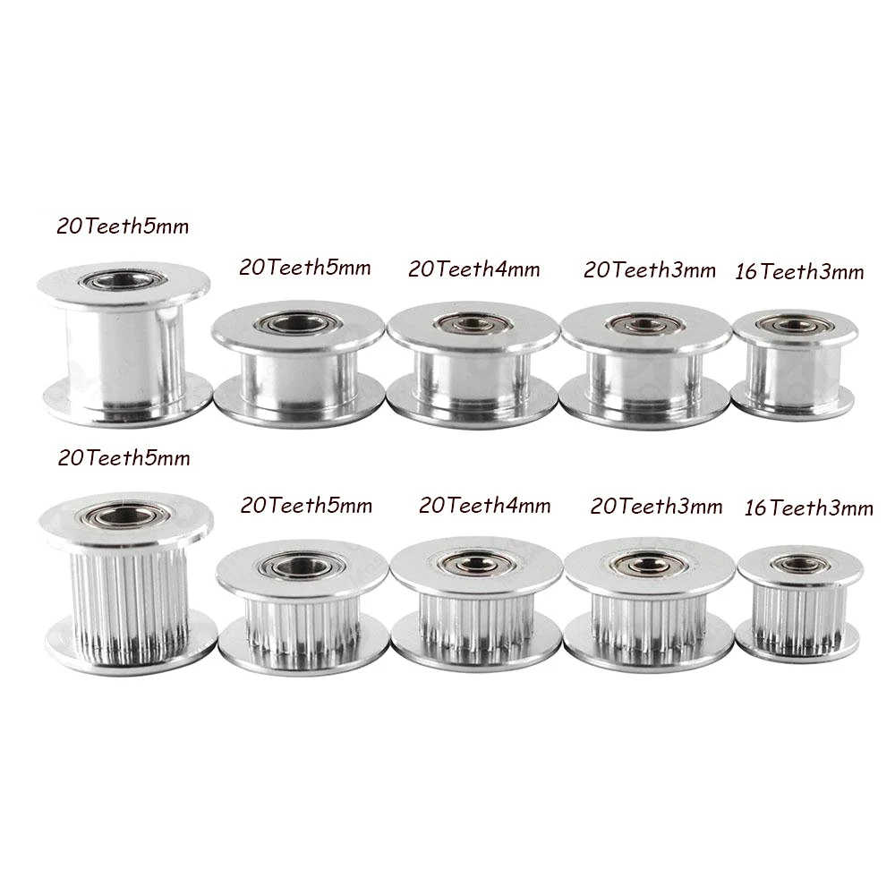 GT2 Koło pasowe rozrządu 16/20 Otwór koła zębatego 3/5 mm Aluminiowa szerokość zębów przekładni 6/10 mm Części do drukarek 3D do części Reprap