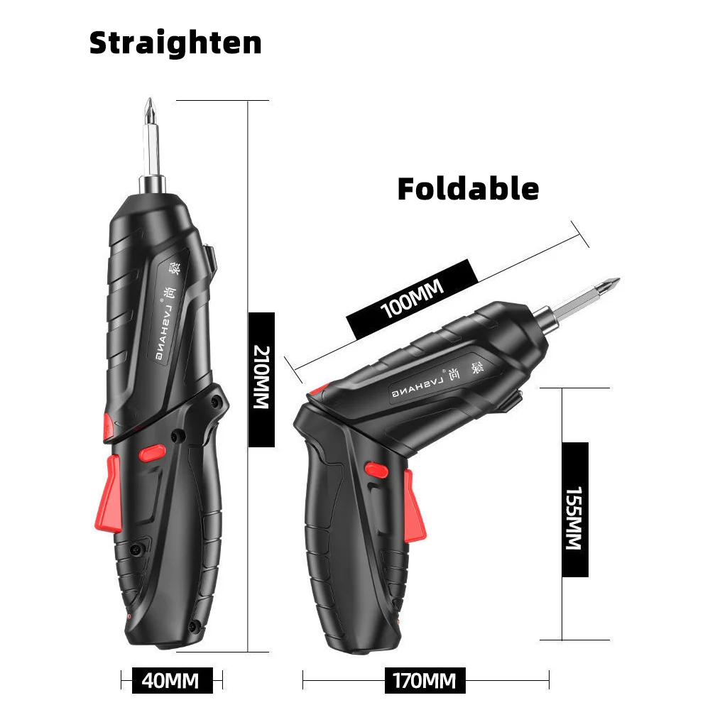 5V MINI Electric Screwdriver Hand Drill Cordless Multi-functional Tools Rechargeable Lightweight Gadgets with LED Light
