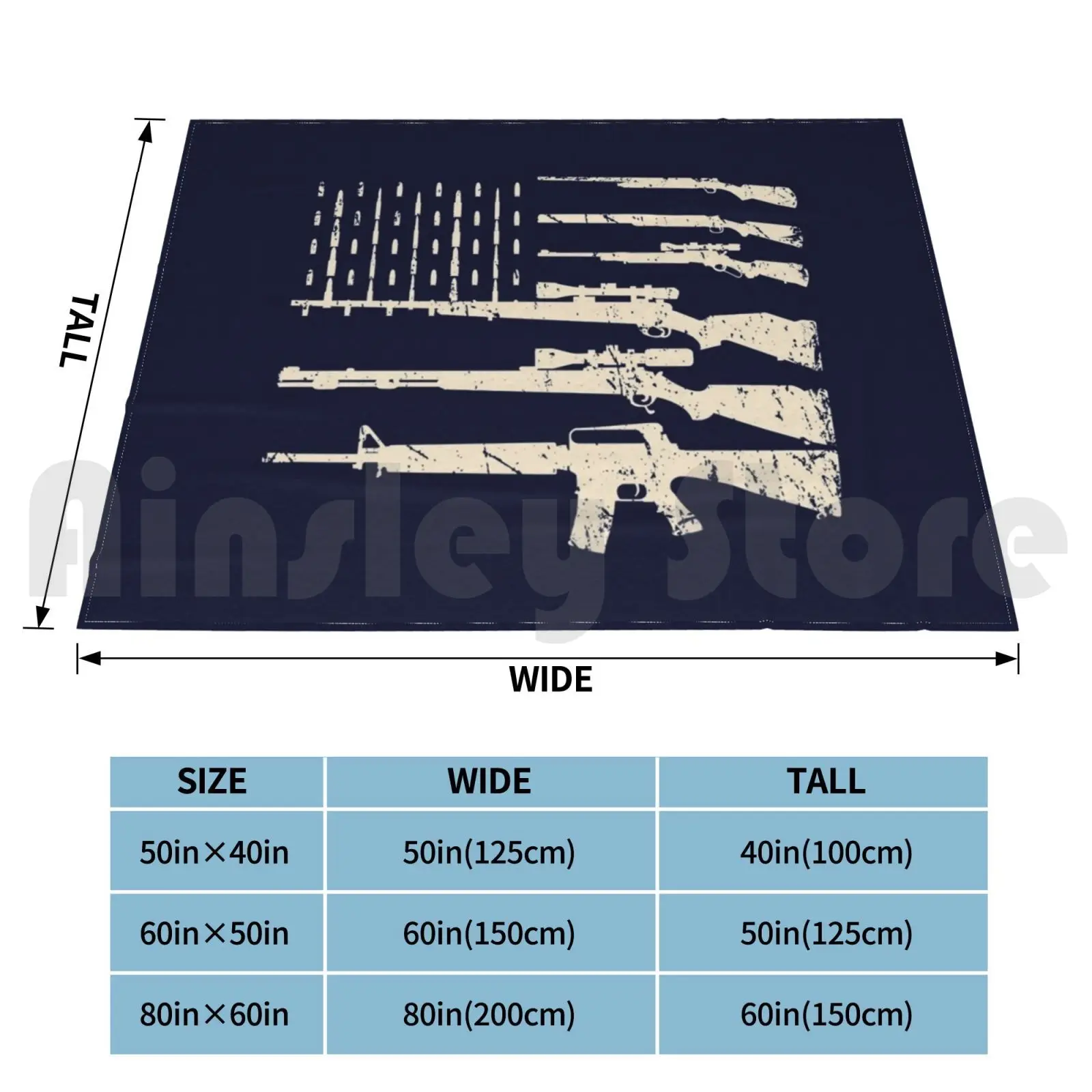 Blanket Guns Usa Flag American Flag Rifles Weapons 2a Amendment Gift Fathers Day Gun Lover Husband Gift Shirts Usa Flag