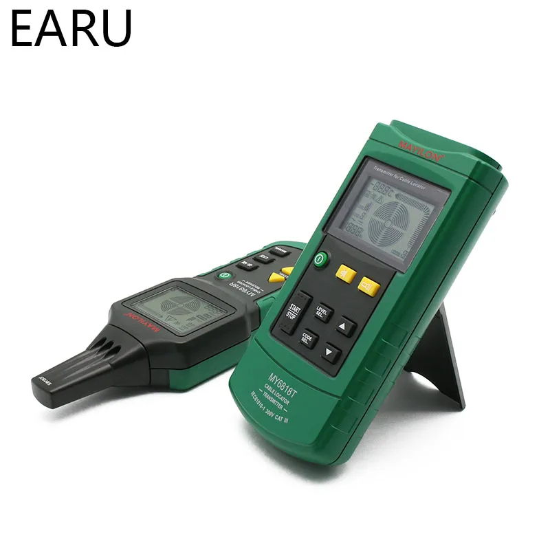 Imagem -05 - Cabo de Fio Profissional Portátil Rastreador Detector Localizador de Tubulação de Metal Testador Linha Rastreador Tensão 12 400 v Disjuntor Finder