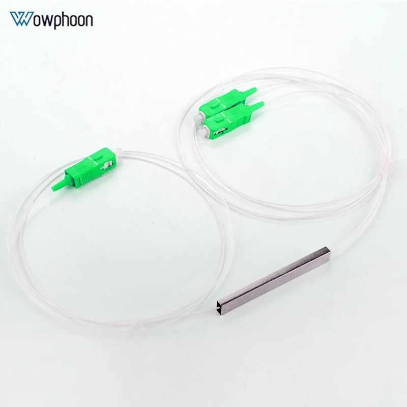 SC APC Mini PLC Splitter, Fiber Optic Splitter, 1X 2 SM, 1x2 SC Apc Plc Splitter, 1x2, FTTH, FBT Optical Couple Customized