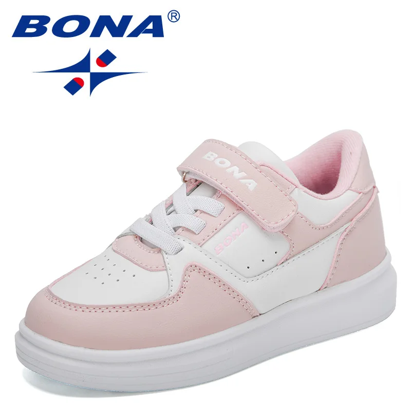 BONA 2022 nuovi designer Sneakers popolari piattaforma per bambini scarpe da passeggio moda per bambini calzature traspiranti leggere Casual