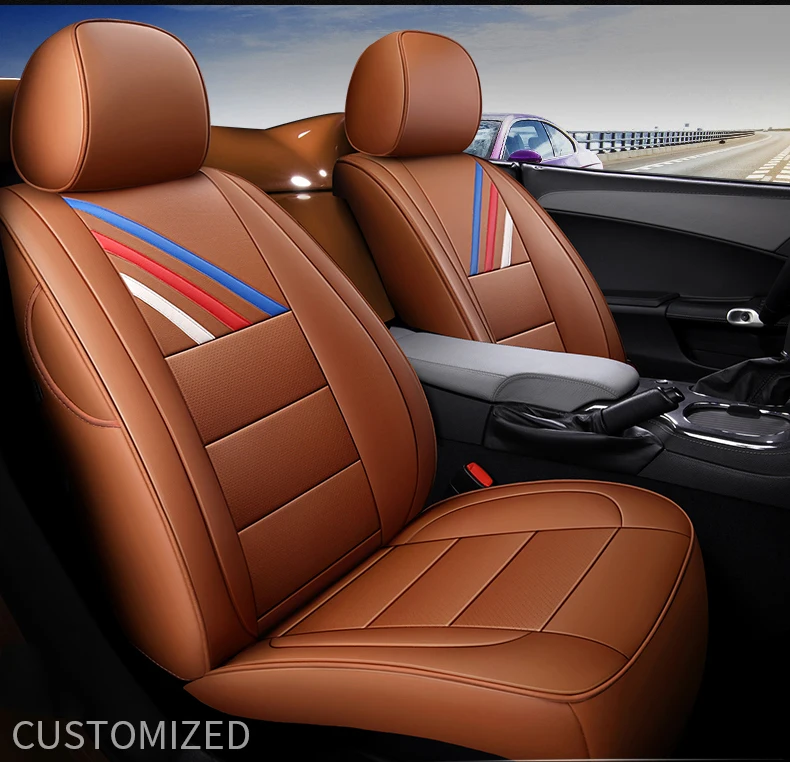 

Чехол из воловьей кожи для переднего сиденья Audi A5 A3 A4 A6 A7 A1 A8 Q3 Q5 Q7 100 R8 TT, только на заказ, 2 шт., автомобильные аксессуары