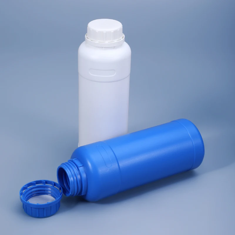 10PCS 500ML Round Plastic Bottle Empty HDPE Material Refillable Bottles Food Grade Liquid Lotion Storage Container