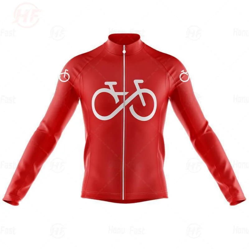 New Outdoor Riding Bike MTB Clothing Cycling Jersey Men\'s Breathable Long Sleeve Cycling Jersey Bike Jersey Bicycle Clothing