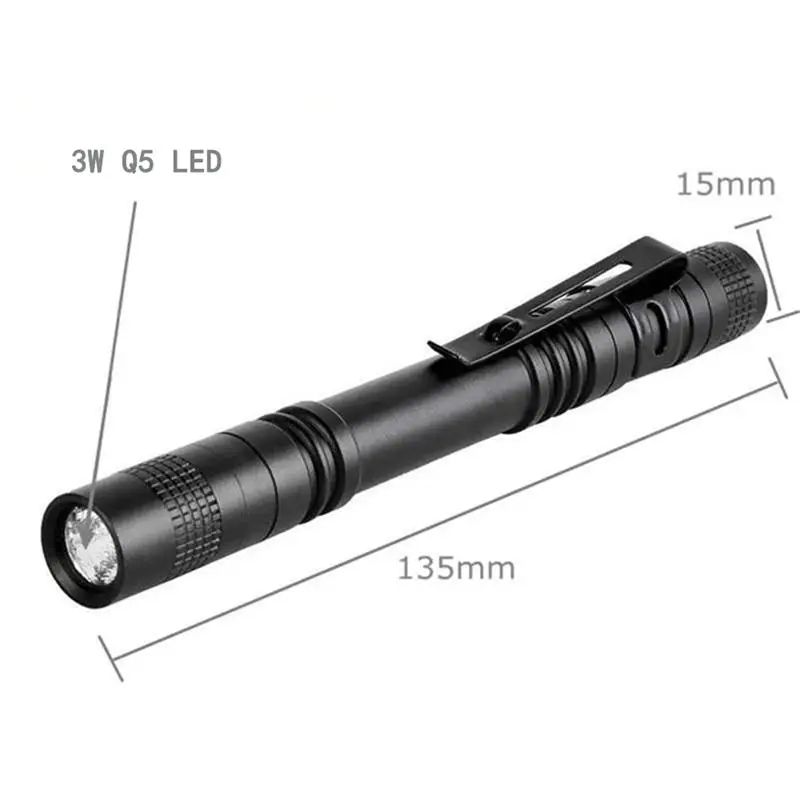 GM 365nm 3W LED UV Penlight Mini UV LED Pen Light With Clip Function UV Pen Flashlight Black Light For Pet Urine Detect