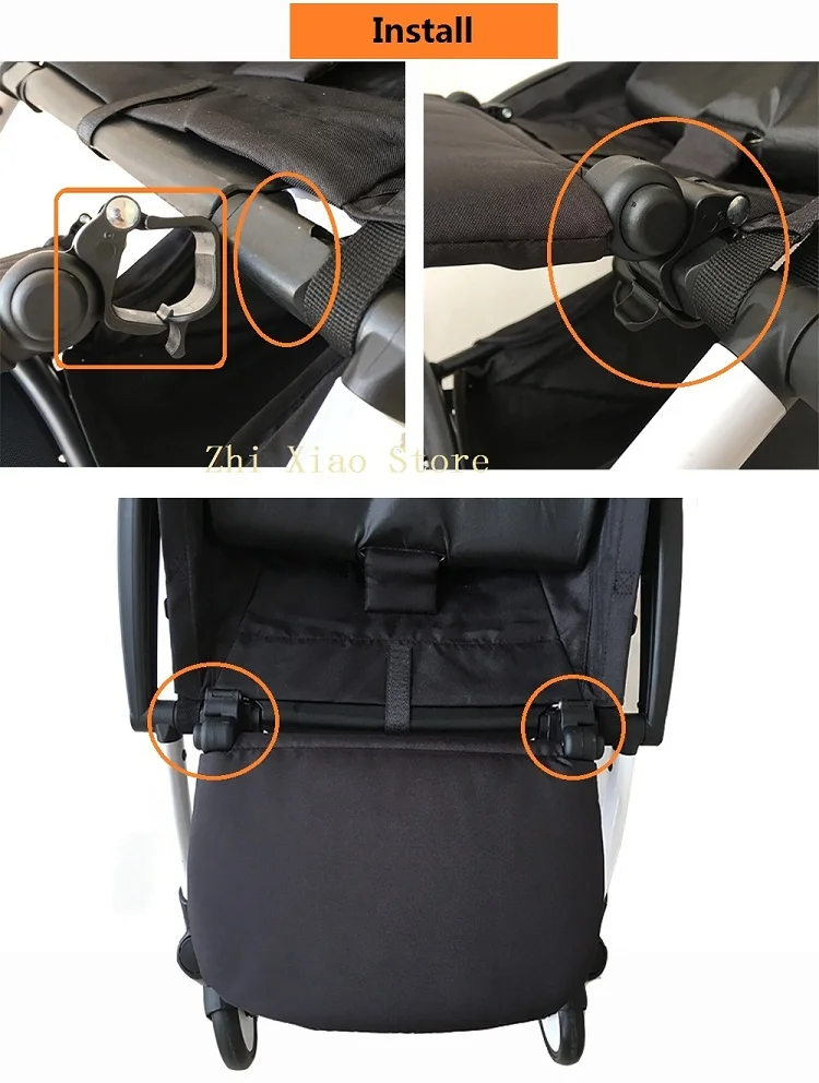 MomTan ® Kinderwagen-Zubehör, Armlehne, PU-Leder, Stoßstangenstange, Handlauf, verlängertes Trittbrett, kompatibel mit Babyzen YOYO 2, YOYO 3 – Detail 14