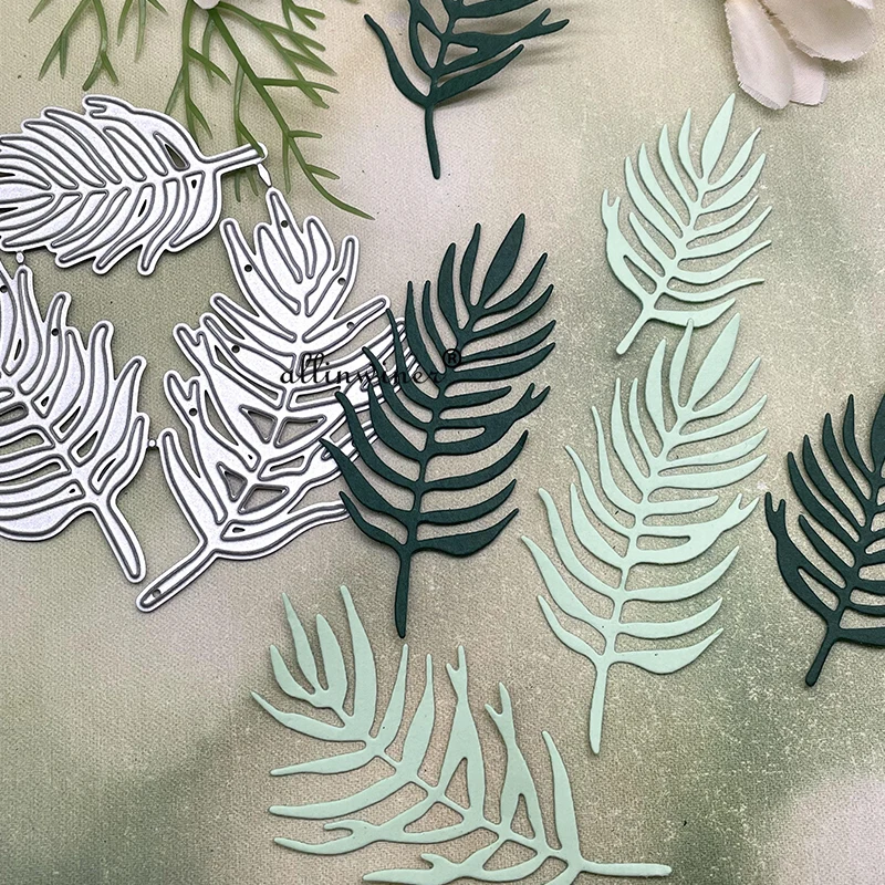 New Palm leaf decoration DIY Craft Metal Cutting Die Scrapbook Embossed Paper Card Album Craft Template Stencil Dies