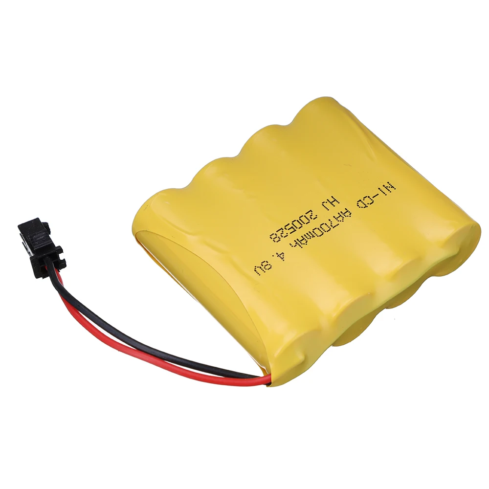 Rechargeable 4XAA Battery Pack Remote Control Toy Car Battery 4.8V 700mAh Ni-CD Battery SM-2P With 4.8V Charger 4.8V Ni-CD