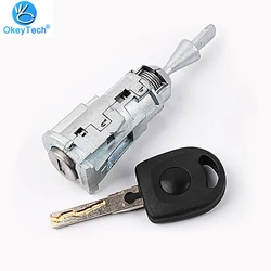 OkeyTech cilindro serratura auto per VW Volkswagen New santana Jetta Polo Tiguan sinistra anteriore porta principale serratura chiave cilindro