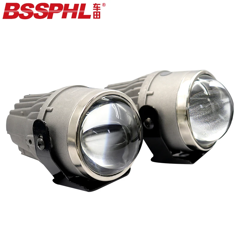 BSSPHL Car-styling light HD 2.8 Bi-xenon Retrofit LED fog lamp lens Universal model, modified by yourself, Can face up or down