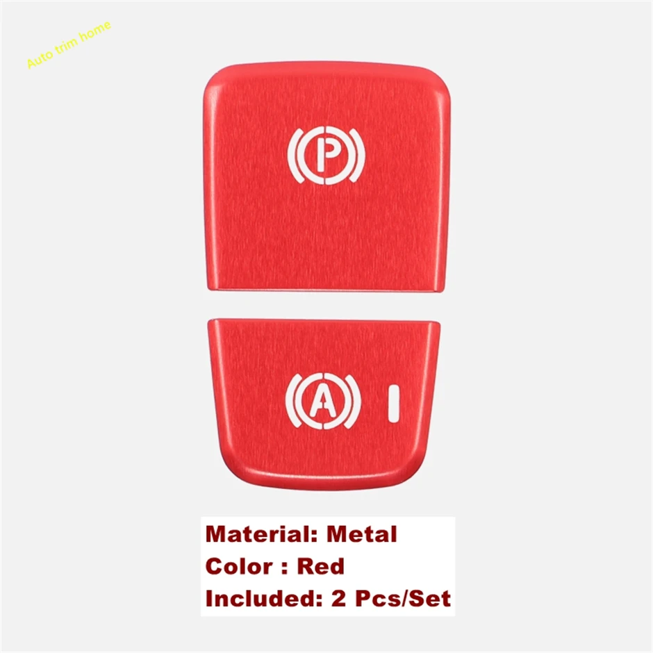 

Electric Hand Brake Handbrake Parking Park Button Decoration Panel Cover Trim Fit For VOLVO XC40 2018 - 2024 Car Accessories