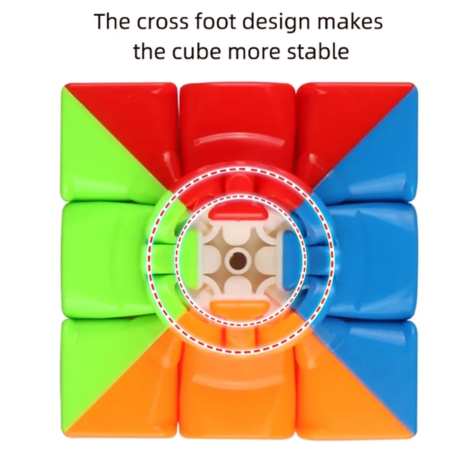 QiYi QiMeng Plus 3x3 90mm cubo mágico sin pegatinas grande 3x3x3 cubo de velocidad 9cm cubos antiestrés aprendizaje cubos de rompecabezas educativos juguete