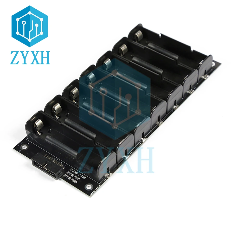 BMS 7S 24V 21700 Battery Power Wall 21700 Lithium Box Holder Storage Case 20A 40A 60A Balance Chargeing Board Power Bank DIY