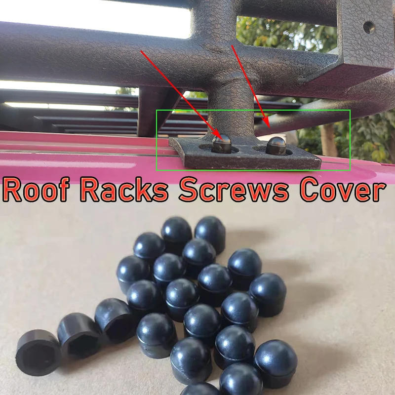 Car Roof Racks Plastic Screws Protection Cover For 1998-2017 Suzuki Jimny Jb43 JB23 Accessories Prevent Rust