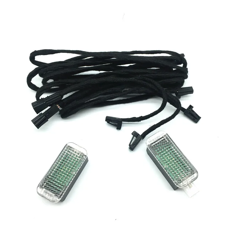 Z tyłu samochodu LED światła na nogi stóp lampa kabel drutu dla A1 A3 A4 A5 A6 A8 Q3 Q5 Q7 Passat B6 B7 Golf 5 MK5 6 MK6 SEAT Toledo Leon