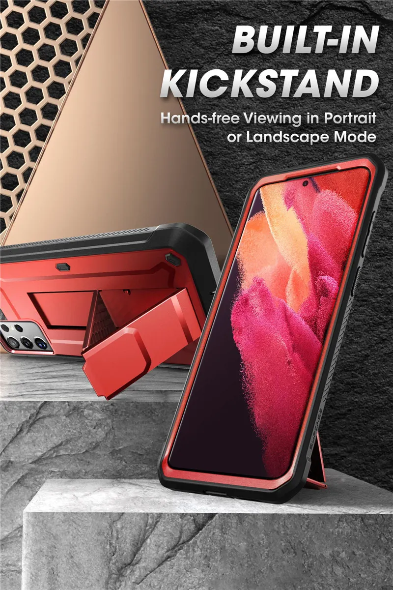 SUPCASE For Samsung Galaxy S21 Ultra Case (2021 Release) 6.8" UB Pro Full-Body Holster Cover WITHOUT Built-in Screen Protector