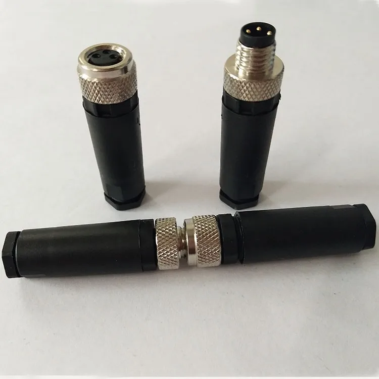 M8 connector aviation plug sensor 3p4p proximity switch connecting wire 3-core 4T small waterproof connector