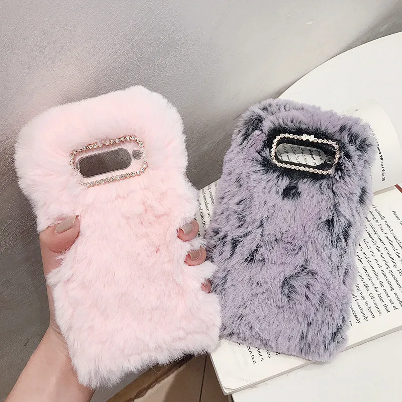 Girls Women Warm Bling Furry Fluffy Case Cover for LG stylo 5 4 V50 V30 V10 K40 K11 K7 G8 G7 G6 G5 X cam