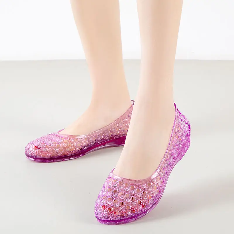 New sandals slippers crystal sandals female bird\'s nest Baotou breathable soft bottom home sandals mother sandals V213