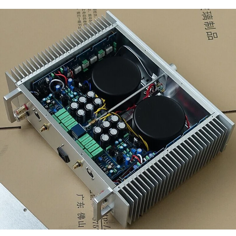 DIY All-aluminum Power Amplifier Chassis BZ4312A2 with Radiator Case Amplifier Enclosure Audio Shell 430*310*120mm