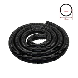 Inner 38mm Outer 45mm EVA Household Vacuum Cleaner Thread Hose Straws Soft Pipes Bellows Vacuum Tube Accessories Black Parts