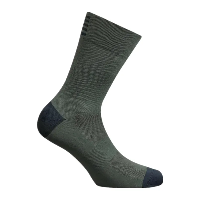 Chaussettes de Sport pour hommes et femmes, de marque professionnelle, de haute qualité, respirantes, pour vélo de route, course en plein air, cyclisme, gris