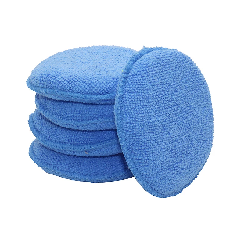 1 Pcs 5 inch Car Waxing Polish Foam Sponge Applicator car Cleaning Detailing sponge Pads Microfiber Auto maintenance tools