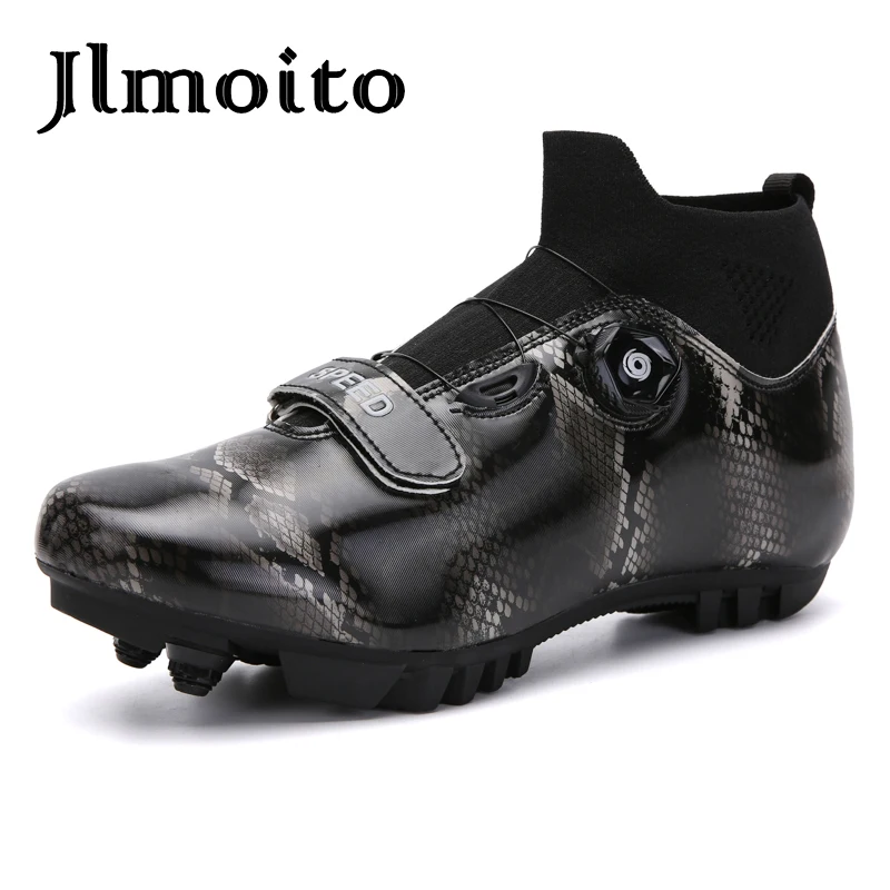 

Winter Men Cycling Shoes High-top Waterproof MTB Shoes Cleats Road Bike Shoes Women Self-Locking Carbon Bicycle Speed Sneakers