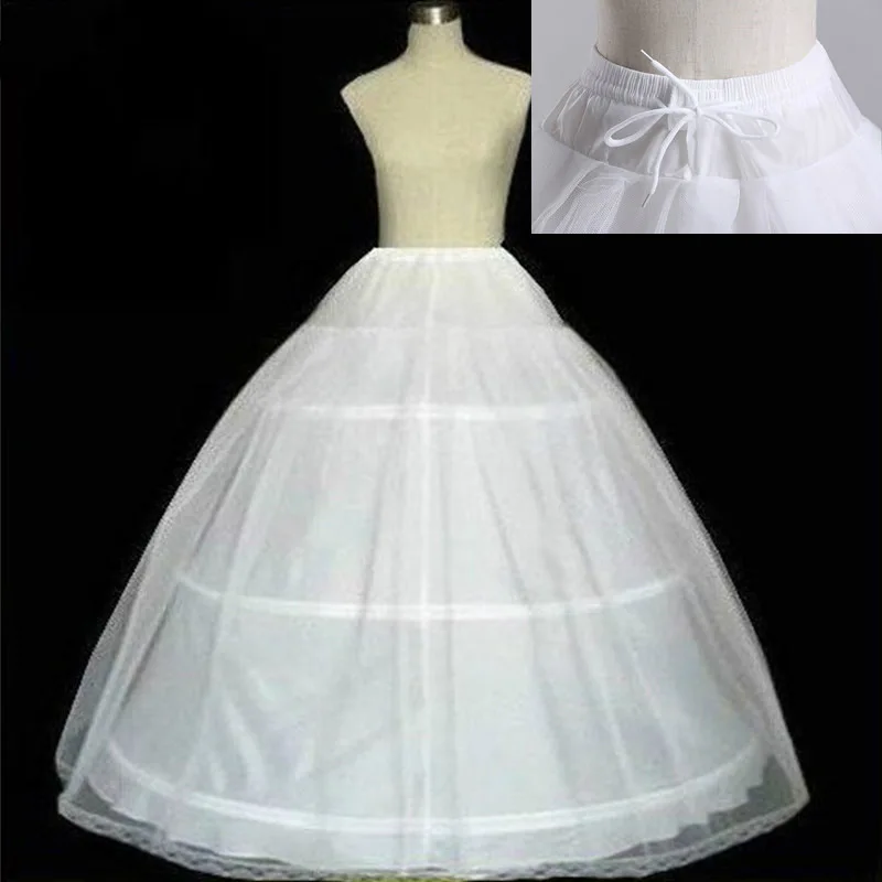 High Quality Medieval Costumes Victorian White 3 Hoops Petticoat Underskirt Wedding Dress Bridal Gown For Women Accessories