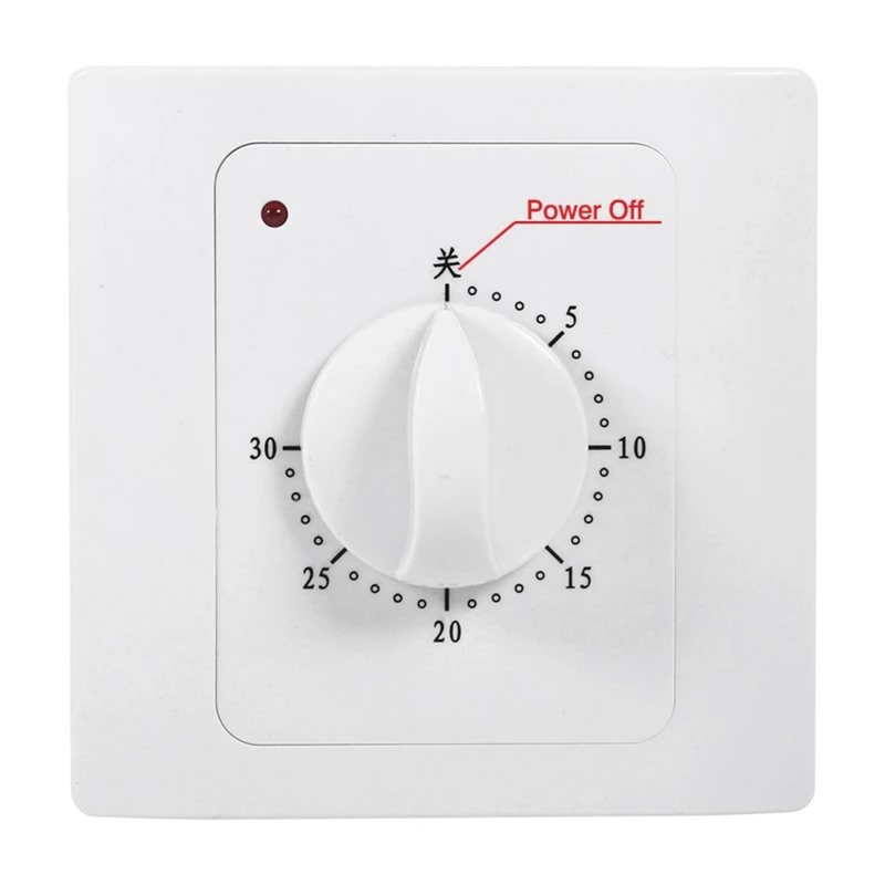 Top Deals Ac 220V 10A 30Min Countdown Timer Schakelaar Elektrische Digitale Tijd Plug Schakelaar Timer Socket Knop stijl Mechanische