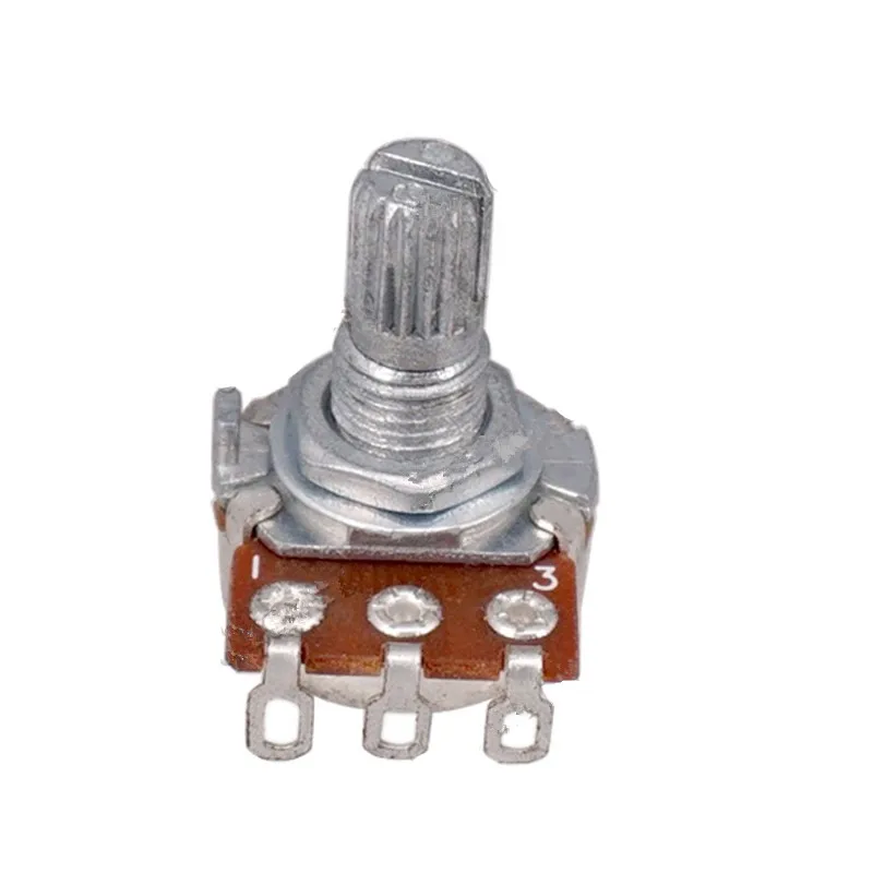 2 Stück B250k 15MM E-Gitarren- und E-Bass-Potentiometer Gitarrenzubehör Lautstärkeregler Musikinstrument – Detail 2