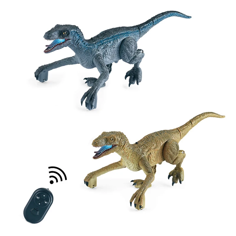 0.6kg Intelligent Remote Control Simulation Dinosaur Model Electric Walking Animals Toys With Led Light Roaring Gift For Kids