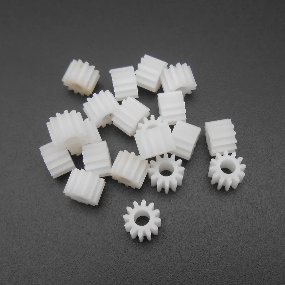 20PCS 0.5M 0.5 Modulus Plastic Spur Gear T=12 Aperture 3mm 2.95MM DIY Model Accessories 12 Teeth 5MM X 7MM 12T 3A 123A 5X7*FD189