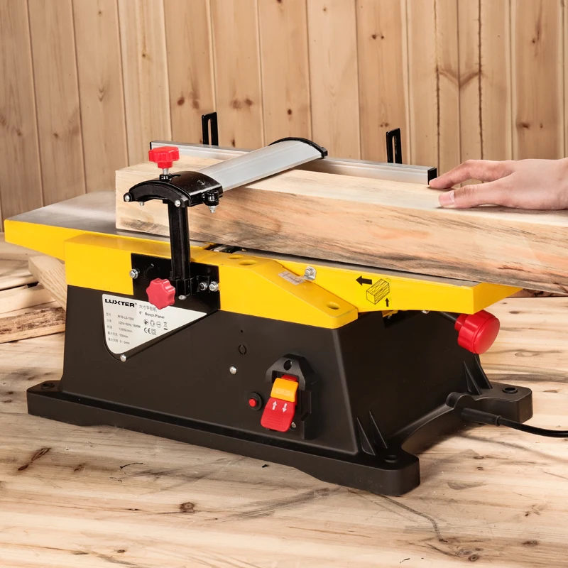 LUXTER 1800W Electric Wood Thicknesser Planer Multifunctional For Woodworking Wood Jointer