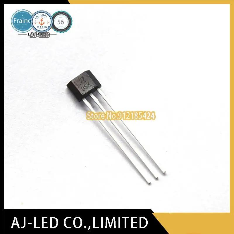 Elemento de efecto Hall Unipolar, interruptor de Sensor magnético, A3295KUA-T de circuito, marca: 95K, 10 unids/lote, TO-92S