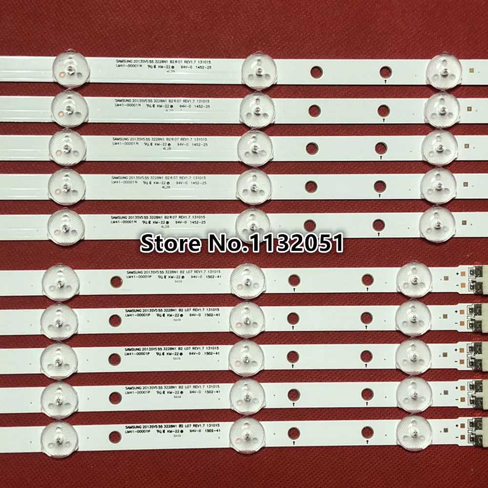 10 Buah Strip Lampu Latar LED untuk UN55H6103 UN55J620DAF UN55J6201 UN55J6200 UN55FH6330 UE55H6203 UN55FH6030 D3GE-550SMA-R1 550mb-s0