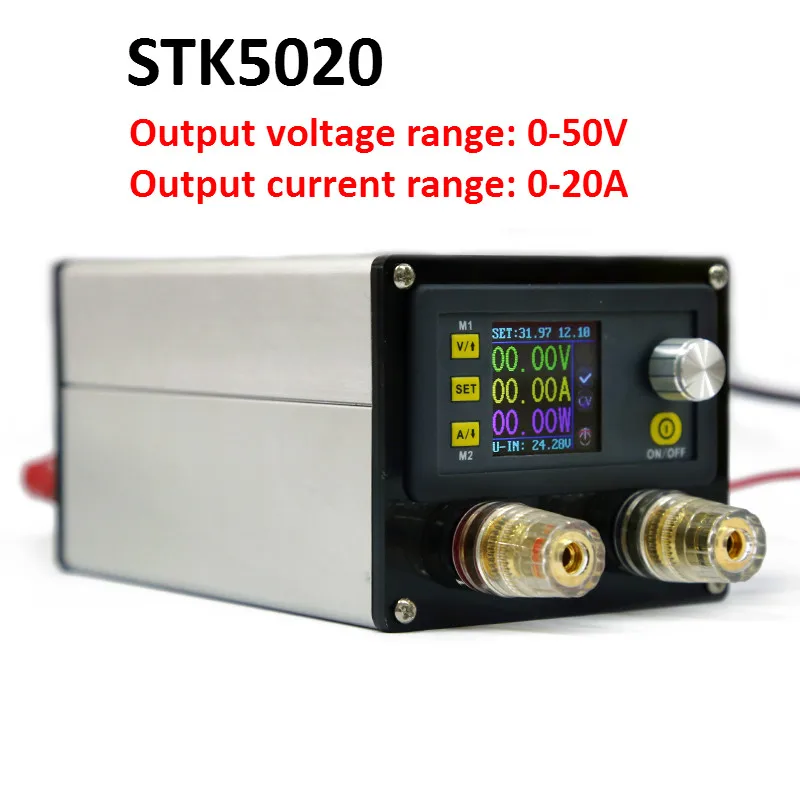 STK5020 CNC DC Adjustable Regulated Power Supply Step Down Module 50V 20A Voltmeter Ammeter