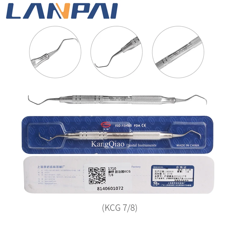 Lanpai 1pc Dental Instrument Stainless Steel Gracey Curette Periodontal Probe Perio Scalers Tool  Teeth Whitening